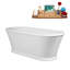 Baignoire autoportante et plateau 65 "avec drain interne Streamline-101697773