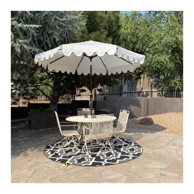 Pedrick 100.8'' Tilt Market Umbrella - Ivory/Black
