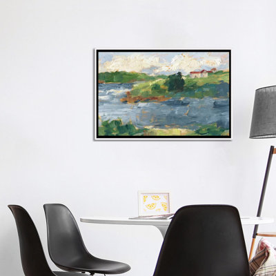 Reproduction d’art, "Lakeside cottages IV" par Ethan Harper