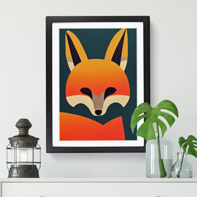 FRM-V0523-1030X Fox Minimalism - Single Picture Frame Print