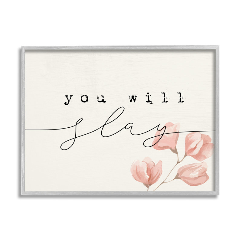 You Will Slay Minimal, Estampe numérique Farmhouse, L 14 po x H 11 po