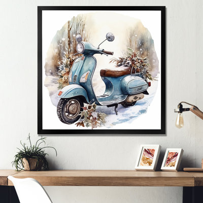 Charme de scooter en hiver