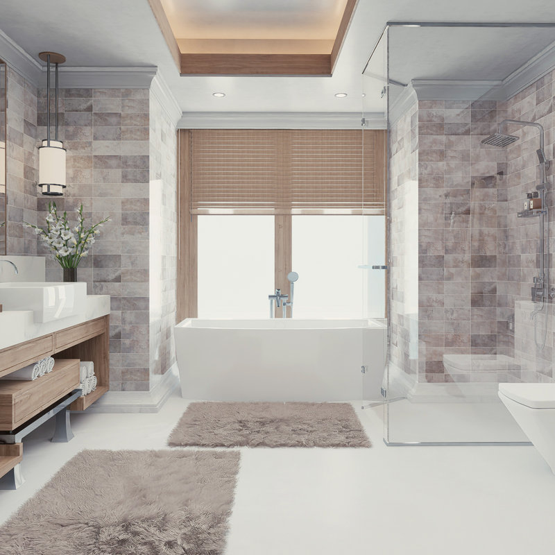 Myst 4 In. X 8 In. Ceramic Wall Tile, Brown