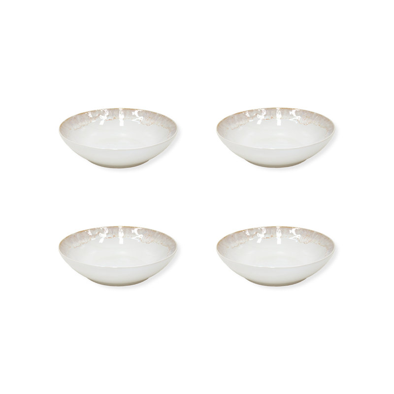 Taormina Fine Stoneware Pasta Bowl, White