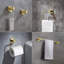 Ensemble de quincaillerie de salle de bain cubique 5 pièces-90977452