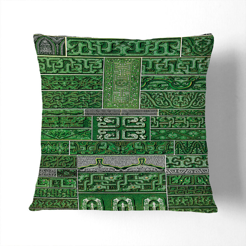 Geometric Square Cushion, 55 x 55 cm, White