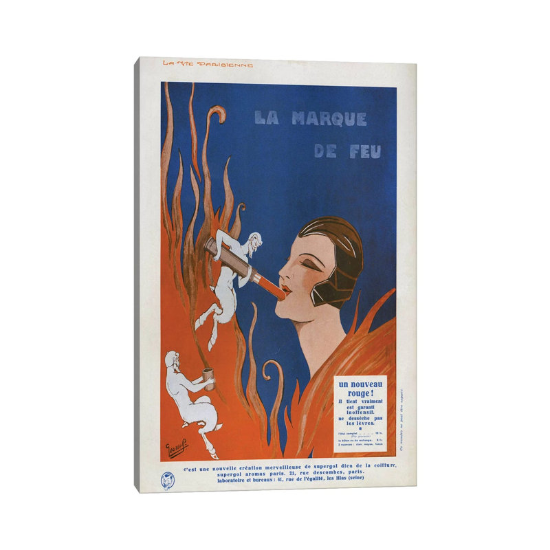 1910s La Marque De Feu Magazine by The Advertising Archives - Gallery-Wrapped Canvas Giclée on Canvas, Canvas