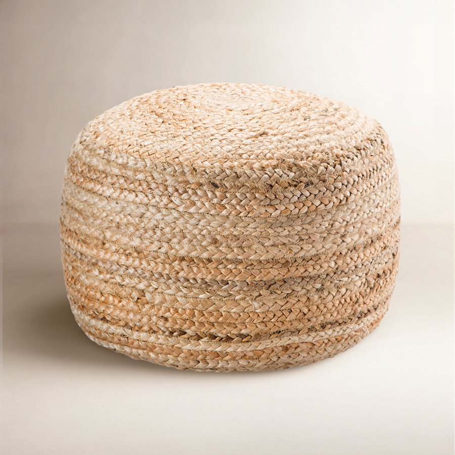 Teele 18" Wide Round Pouf Ottoman