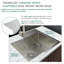 Évier de cuisine à fixation double Diamond Micro L 25 po x l 22 po avec crépine-55843807