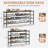 Long Expandable Shoe Rack,Metal Wide Stackable Shoe Shelf, Adjustable Freestanding Shoe Organizer For Closet Entryway Hallway Garage Front Door-1928506889-1928506895