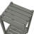Outdoor HDPE Double-Layer Side Table – Gray Patio End Table With Storage Shelf, All-Weather, Low-Maintenance & Heavy-Duty Outdoor Table