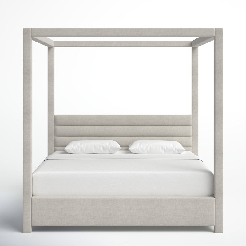 Herma Upholstered Canopy Bed, King