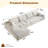 Boneless 135" Oversized Boneless Couch with Left L Shape Chaise, Modern Modular Sectional Sofa with Deep Seat, No Assembly Required, Cloud Sectional Couch with Corduroy Fabric (4S+Left Facing Chaise)-72598996-72598568-67147045