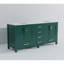 Meuble-lavabo double vert 72 po X P 22 po D, avec plateau en marbre de culture-982819915-982819917