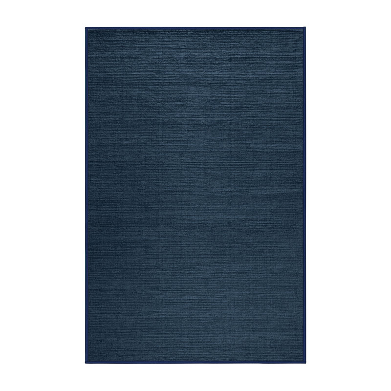 Machine Washable Solid Gray Area Rug, Rectangle 6' x 9'