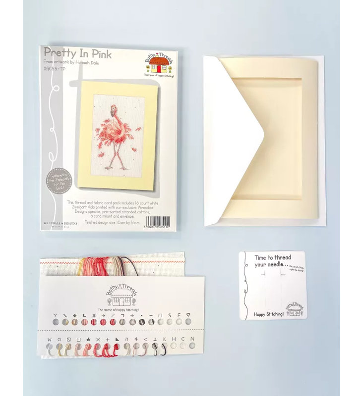 Pretty In Pink - Thread XGC55-TP Counted Cross Stitch Kit