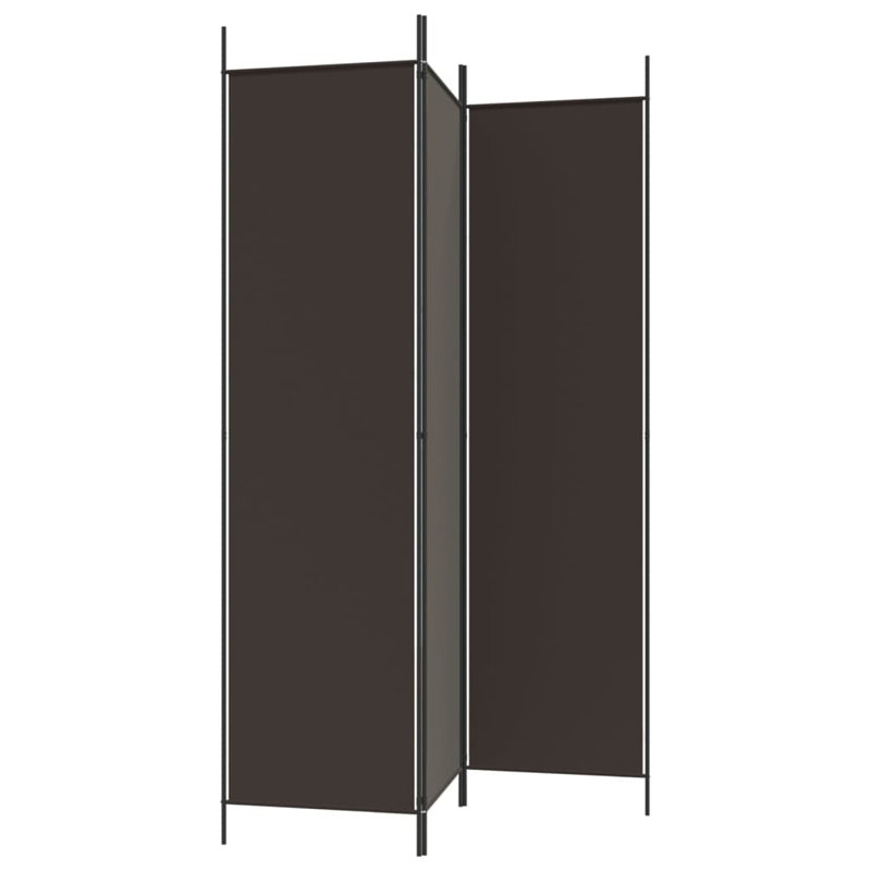 Kasimir Folding Room Divider, Brown, 200cm H x 150cm W, 3