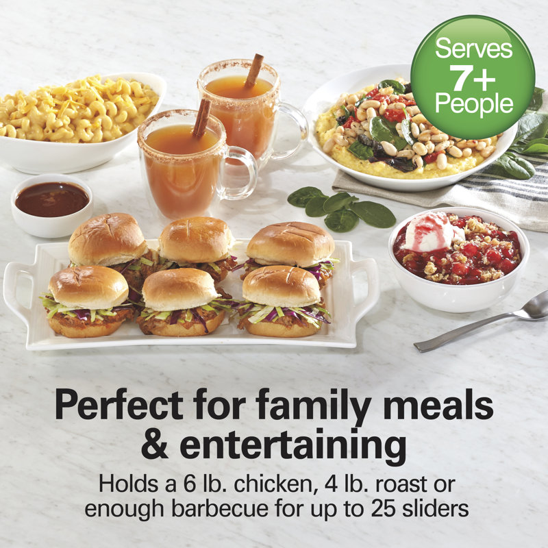 Hamilton Beach® 6 Quart Slow Cooker With Folding Handles