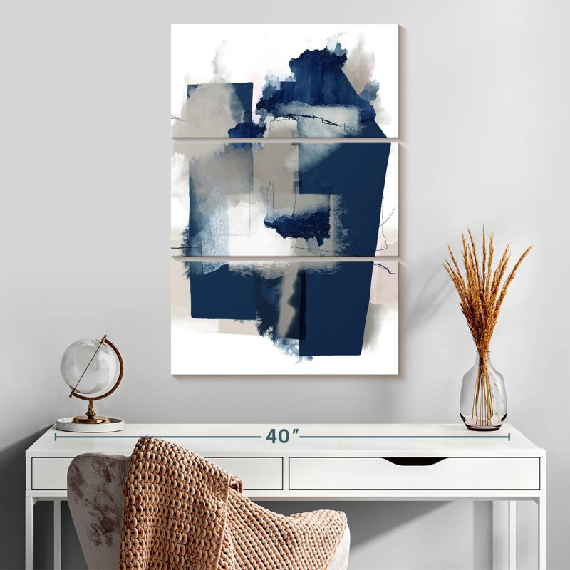 Avery Juxtaposed Blue, 32" H x 20" W