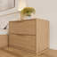 Table de chevet naturelle 2 tiroirs Milano-525089350