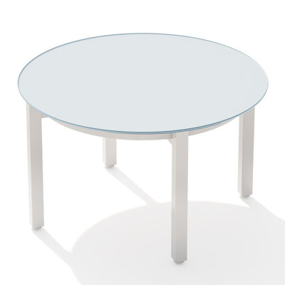 Table basse avec plateau en verre trempé