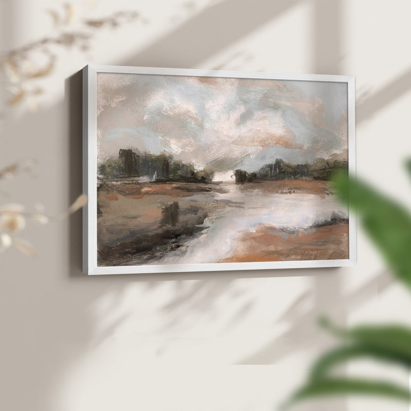 South Pond - reproduction encadrée - réaménageable, H 8 po x l 10 po, Blanc