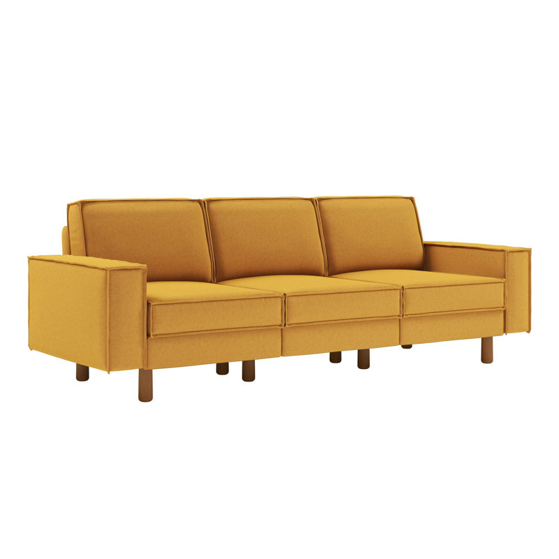 Canapé 3 places, Moutarde