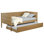Stewart Natural Twin Daybed With Trundle, Rustic Charm And Modern Functionality For Versatile Living Spaces