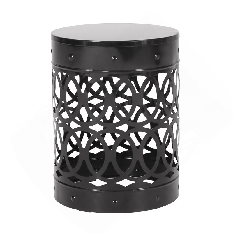 Outdoor Metal End Table Large