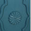 Grande armoire de rangement 63 po avec poignée en métal, portes à fleurs sculptées, console en bois Mordern avec tablettes réglables pour le salon, la cuisine et le vestibule (bleu marine)