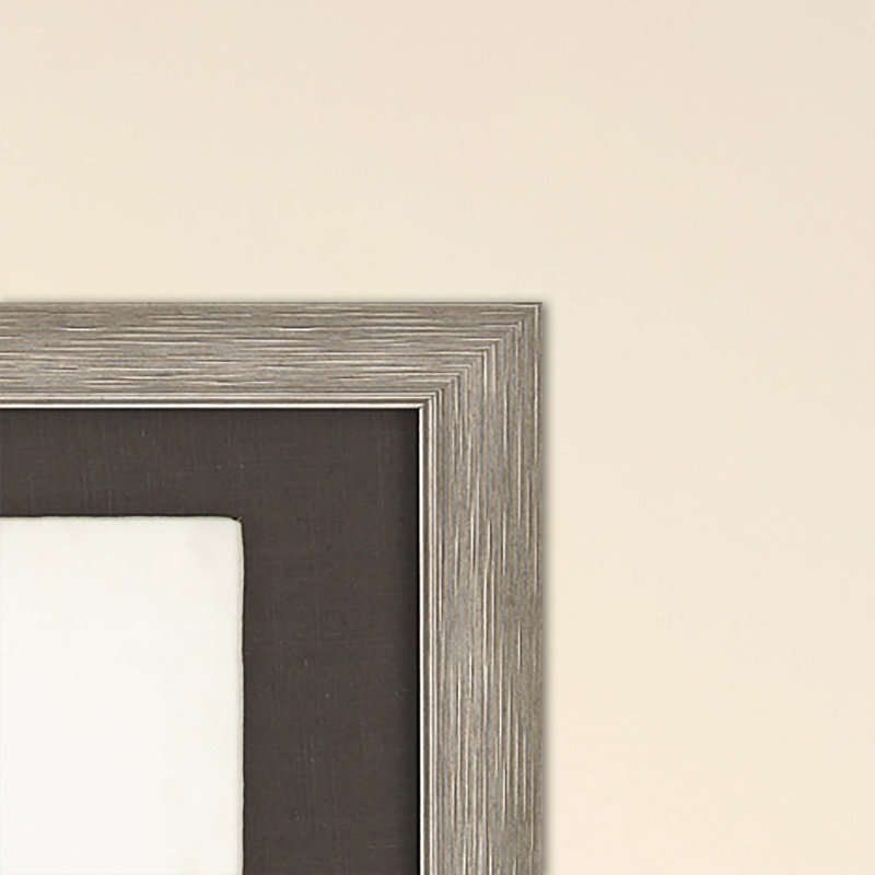 Brown Tree Sketch Landscape Print with Silver Plastic Frame