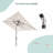 Forontenac 10 x 6.5' Lighted Rectangular Market Umbrella-1159515091