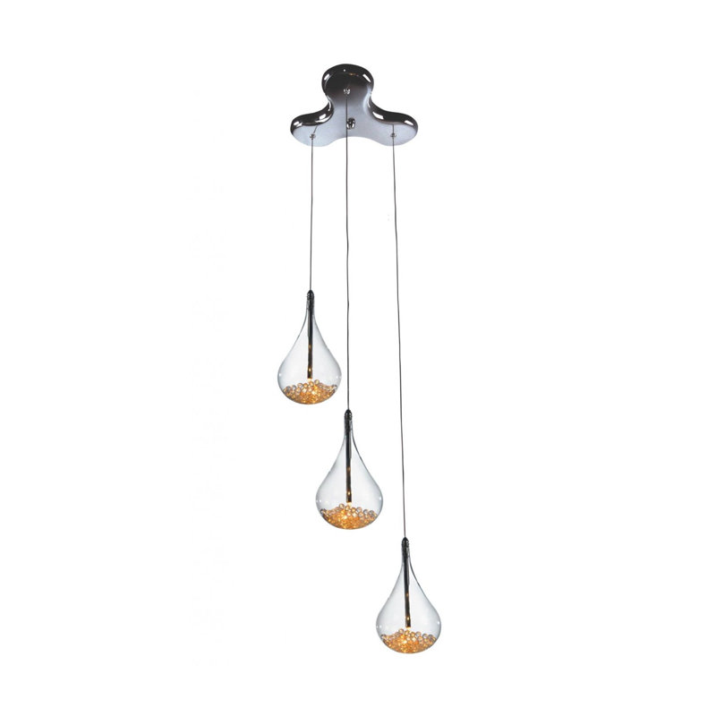 Matheny 3 - Light Chrome Cluster Pendant