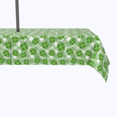 Ginevra Grassy 3D Shamrock Tablecloth
