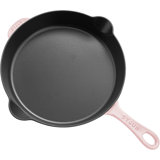 STAUB Cast Iron 11-Inch Traditional Deep Skillet - Peony Pink