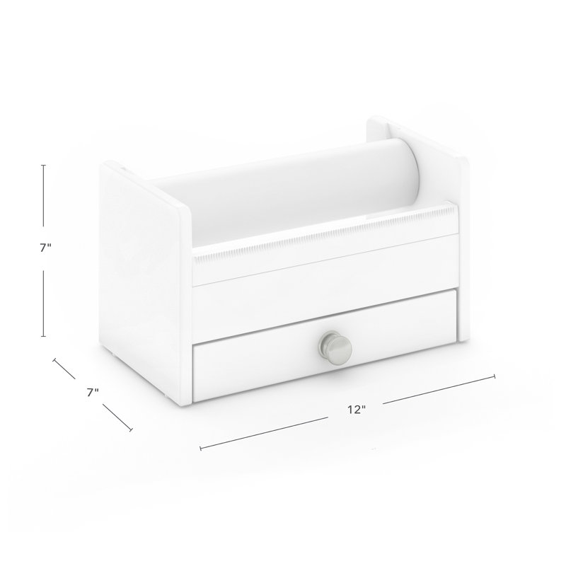 Martha Stewart Crafting Kids Tape Roll Dispenser, White