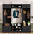 79.1''Wide Modern Hall Tree With Shoe Storage, 4-In-1 Entryway Bench With 8 Cubbies, 7 Coat Hooks & Adjustable Shelf For Hallway, Living Room, Black-1440320080