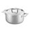 Mepra Casserole 2 Hand. with Lid Att.Pewter Stainless Steel