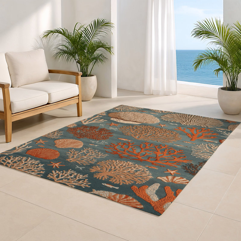 Tapis d'intérieur et d'extérieur brun Nature, Rectangulaire 2 pi x 3 pi