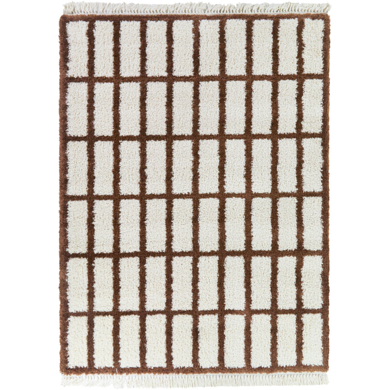 Tapis brun à poils longs Chapdelaine, 7 pi 10 po x 10 pi