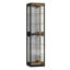 Armoire H 66,1 po avec porte vitrée et lumière DEL