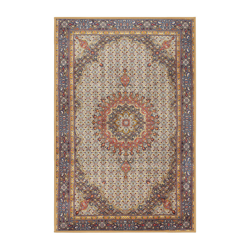Tapis oriental beige / gris, Rectangle 3 pi x 5 pi