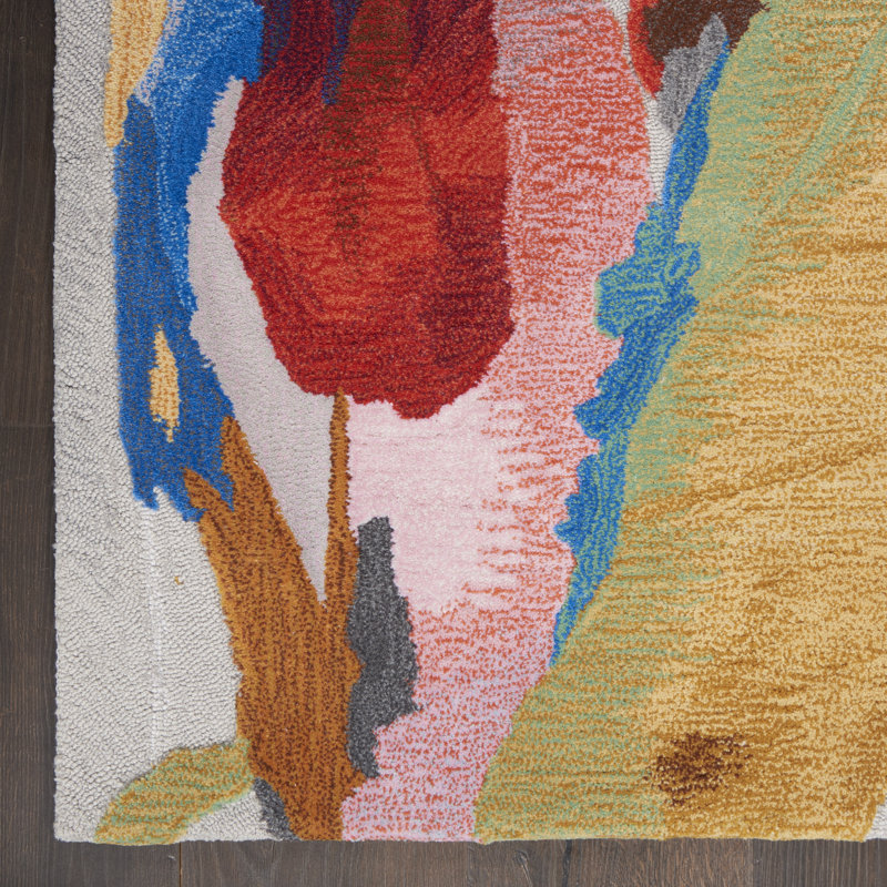 Symmetry Abstract Hand Woven Area Rug, Rectangle 160 x 236cm
