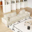 Canapé modulaire en mousse de velours côtelé de style modulaire de Boneless-936633467