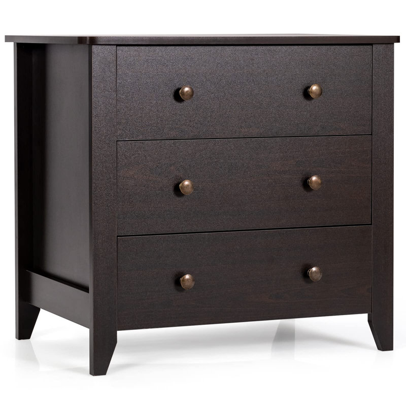 Walworth 72cm W 3 - Drawer Chest of Drawers, Coffee
