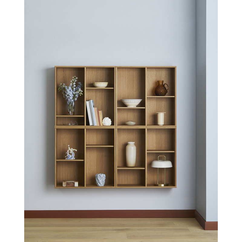 MIstral 140cm H x 140cm W Bookcase, Oak Oil