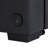 PVC Fabric Sleeper Sectional with USB Charger and Storage Arms, Black