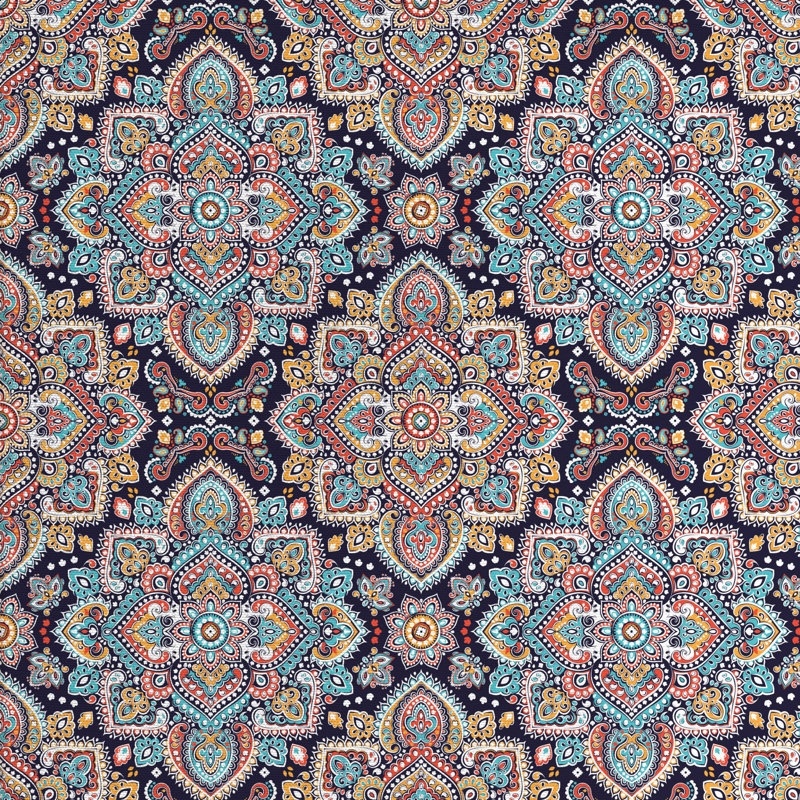 Tissu ethnique, H 36 po x l 58 po x P 1 po
