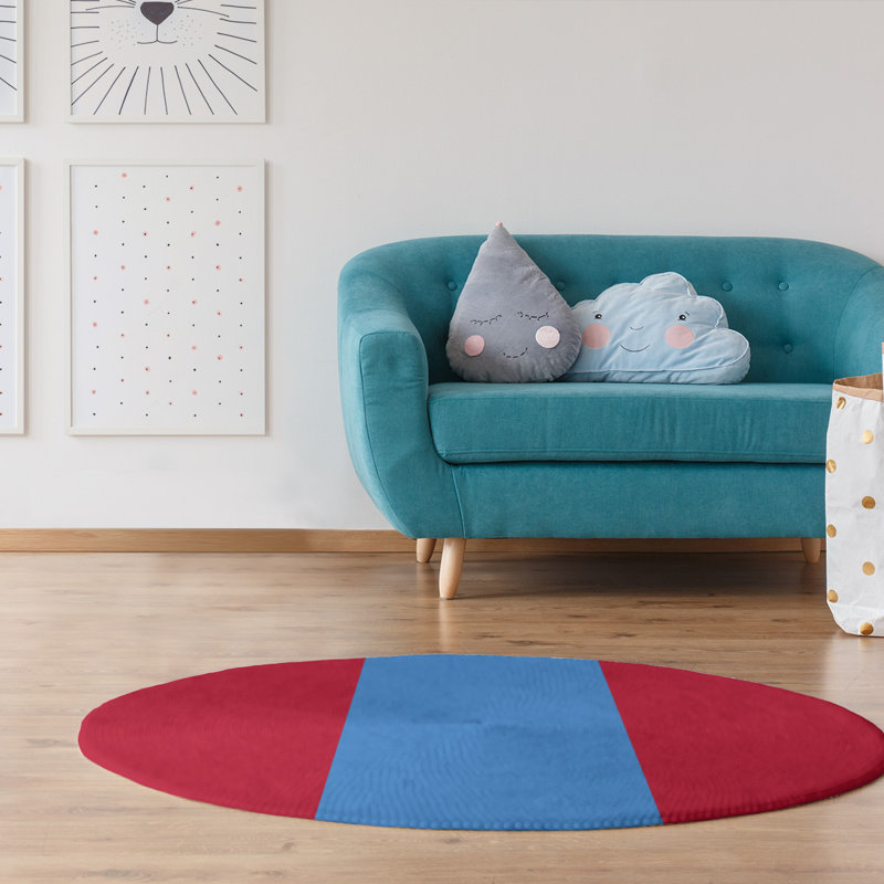 Chenille Indoor Rug, Round 5'