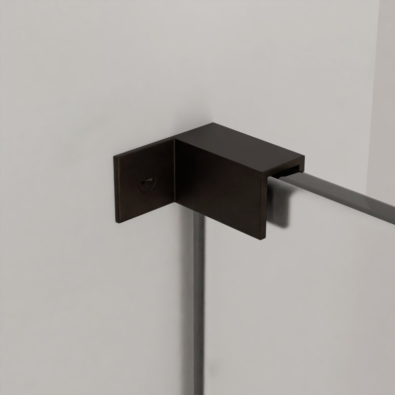 Pince en verre à fixation murale à 90 degrés sur la main droite pour vitrage de 5/16 po à 1/2 po (8 mm à 12 mm) de finition bronze huilé